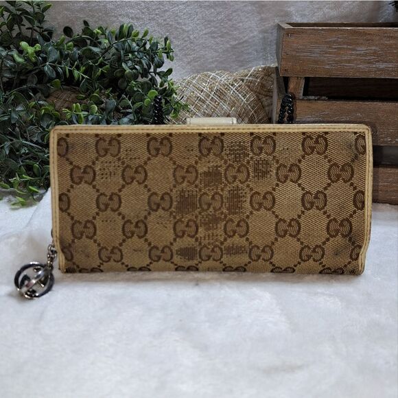 Authentic Gucci GG Canvas and Leather Wallet - Picture 11 of 16